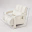 Fauteuil d'appoint en tissu de lin