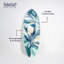 «Blue Bloom Skimboard», art mural en acrylique par Notoriart, 1 panneau de 13 po x 37 po-1184736746