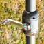 Parasol de patio rectangulaire de 15 pi, bleu foncé - Auvent ignifuge, Manivelle facile, Double face pour patio, Isolation thermique pour la cour arrière