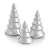 Nambe Mini Christmas Tree Set of 3