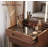 Solid Wood Small Vanity Desk with Mirror and Lights-139023156