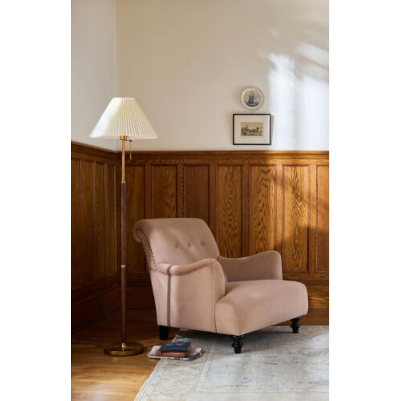 Fauteuil d'appoint Aklog, Lin crème
