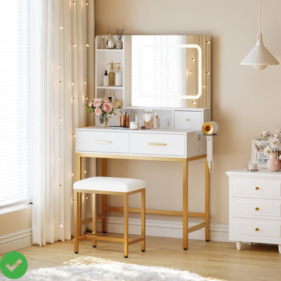 Meuble-lavabo avec miroir et lumières