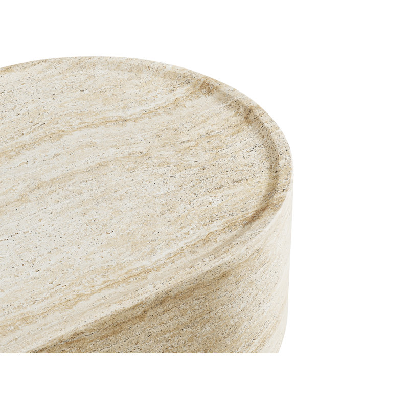 Table basse ovale en béton 52 po Camden, Sable