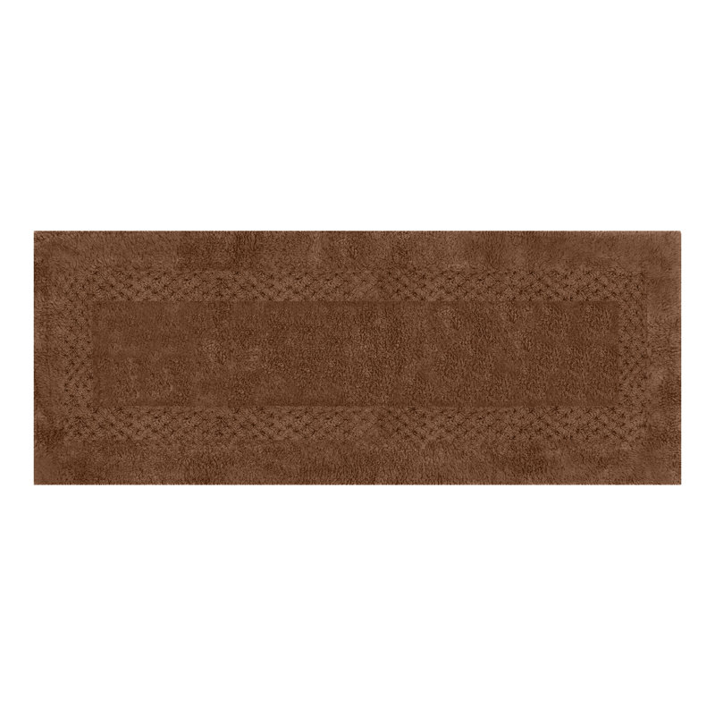 Tapis pour salle de bain Antigona, l 21 po x L 54 po, Brun