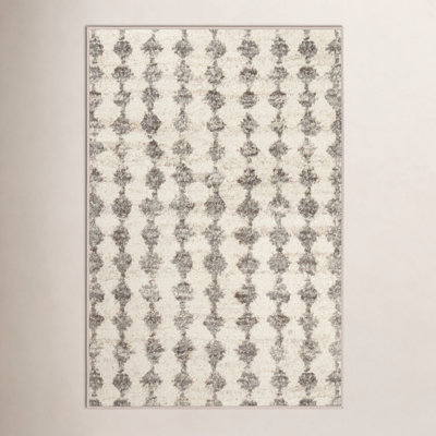 Izzy Grey Machine Printed Washable Rug