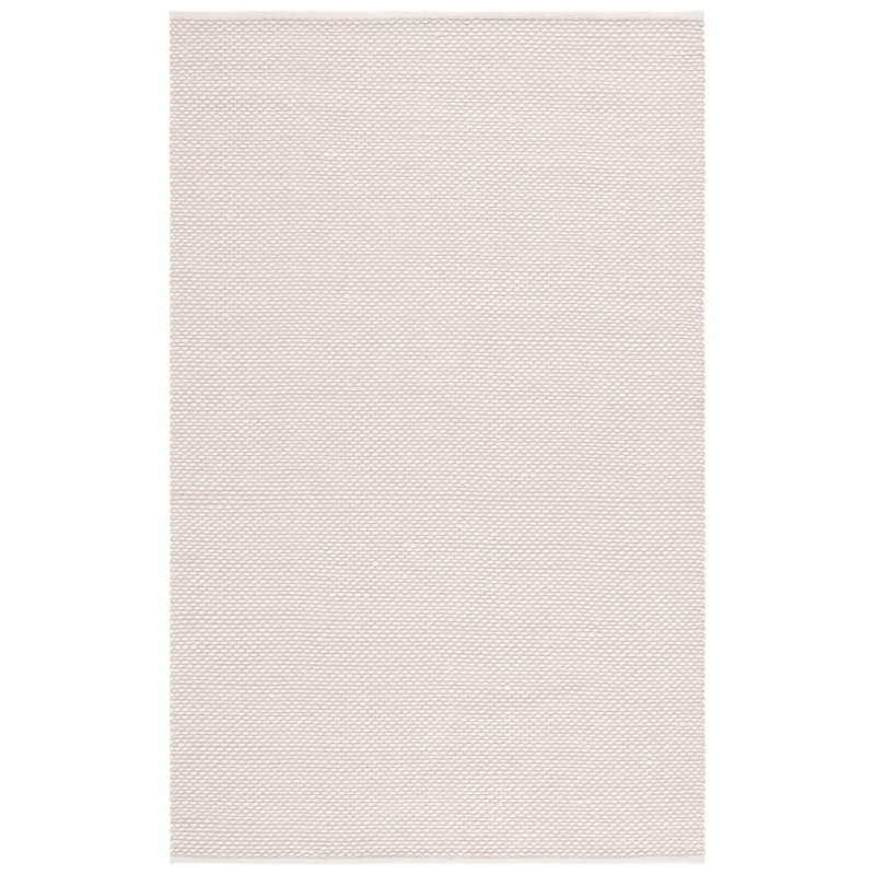 Razika Flat Weave Wool/Cotton Rug in Ivory, Rectangle 5' x 8'