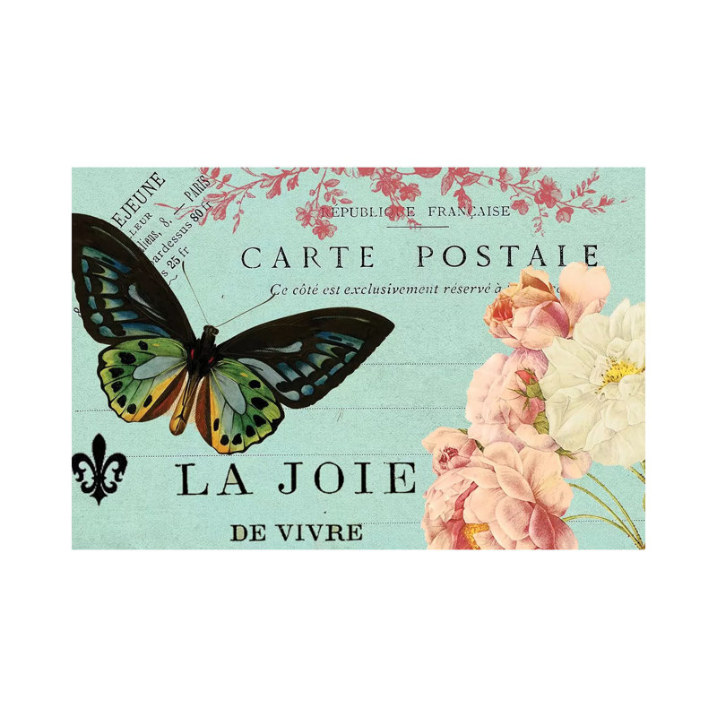 Postcards Of Paris IV by Sandy Lloyd - Wrapped Canvas Print, 20.32 cm H x 30.48 cm W