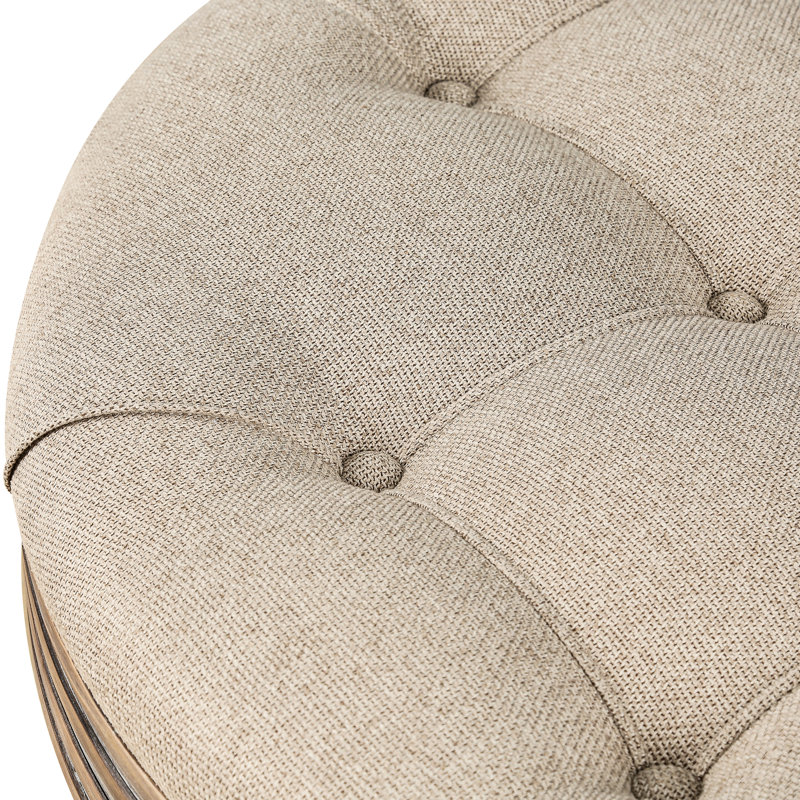 Rangement classique avec tablette, tissu d'ameublement en lin, Beige