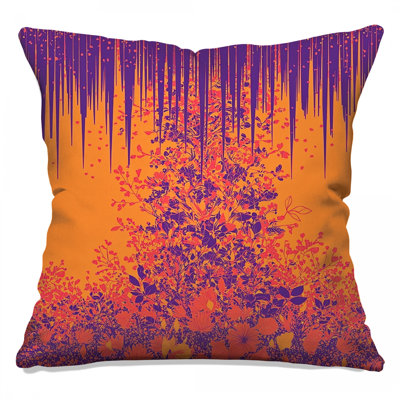 Floral Throw Pillow, Nature Double Sided Pillows
