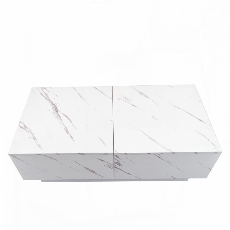 Table basse extensible avec plateau coulissant