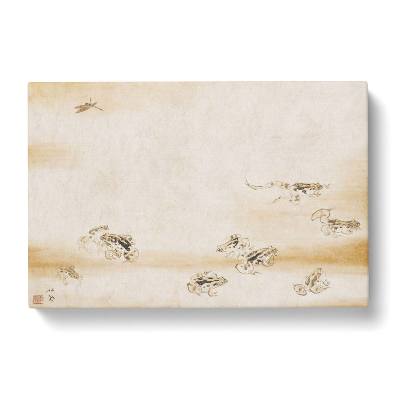 Toads by Takeuchi Seiho - Wrapped Canvas, 35cm H x 50cm W x 3cm D