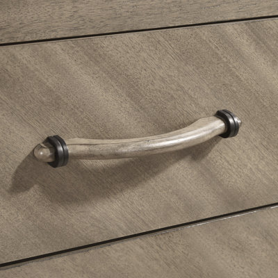 Table de chevet de chambre contemporaine Arena, gris antique - Design moderne et fonctionnel. Deux tiroirs spacieux. Fabriqué avec du panneau de particules et du bois d'hévéa. Surface de chevet transformable l 23,6 po x P 16,5 po H 25,5 po