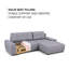 Sabria 3 Seater Sofa Bed-1219290807