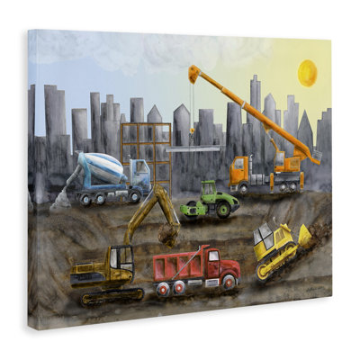  "Construction Camions Skyline" par Brett Blumenthal