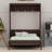 Fold-Down Murphy Bed Concealed within Multi-Functional Cabinetry-1076200512