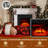 Aamir Electric Filreplace with Mantel, Freestanding TV Stand with Fireplace Heater