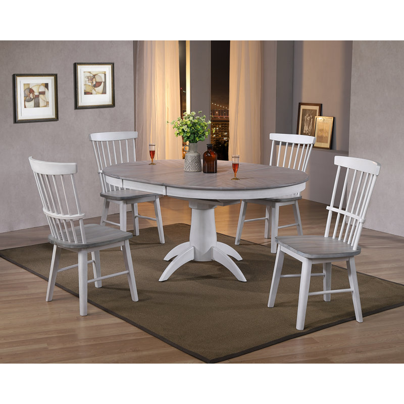 Aileena 4 - Person Pedestal Dining Set