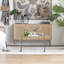 Armoire de 35,2 lb en bois brun - portes et armoire de style moderne 47,2 po avec décor de chambre à coucher