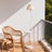Creamy Pleated Marble Floor Lamp With Tray And 3-color Light For Reading