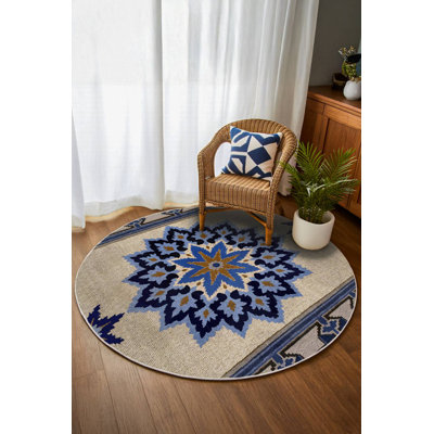 Tapis en coton et polyester à imprimé numérique Lila Collection