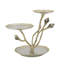 Support décoratif à 3 niveaux en aluminium et doré Calla Lily