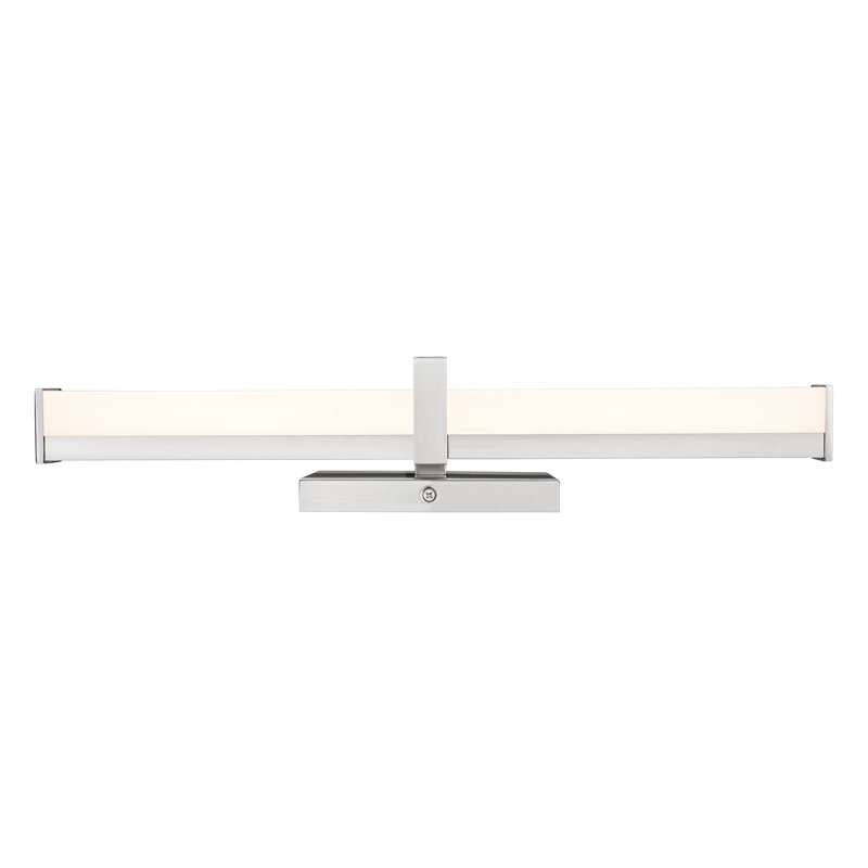 Elon 19" 1-Light Vanity Light with Opal Glass, Pewter