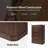 Graciana Modern 54.25" Fluted 5-Drawer Chest Oak Grain Finish with Solid Wood Base-2134841589