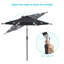 Parasol de marché éclairé 90 po Kanila-1235058436