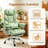 Ergonomic High Back Leather Executive Office Chair With Footrest & Lumbar Pillow-1243848148