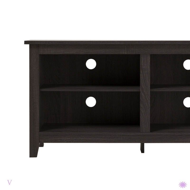 Meuble télé 3 tablettes Modern, Gris anthracite
