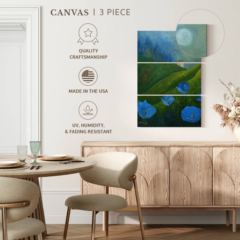 Alvord Blue In The Fields, 65" H x 42" W