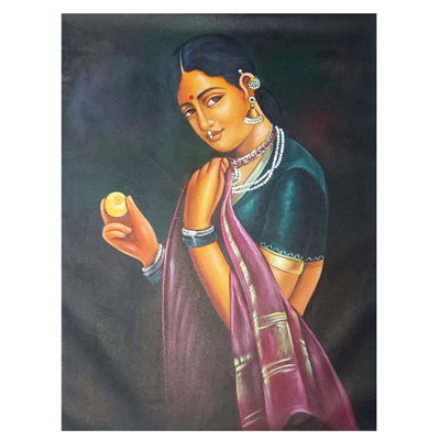 Belle femme indienne | Peinture à l'huile par Jagriti Sharma