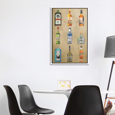 Liquor Bottles - Print on Canvas