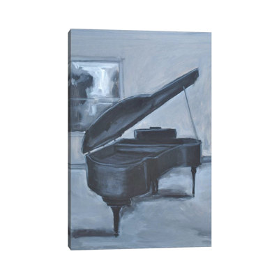 Blue Piano 1 Piece Wrapped Canvas Painting