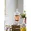 Distributeur de boissons avec couvercle 19 po Brendan - Transparent, argent poli