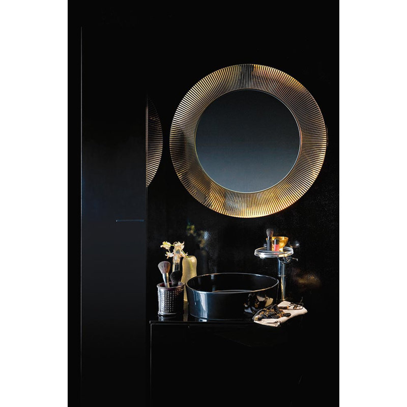All Saints Flat Wall Mirror, Metallic Gold