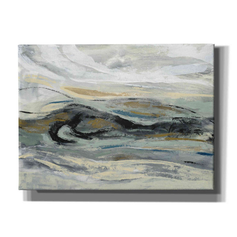 «Estuary» par Silvia Vassileva, art mural sur toile, 54 po x 40 po, H 40 po x l 54 po x P 1,5 po