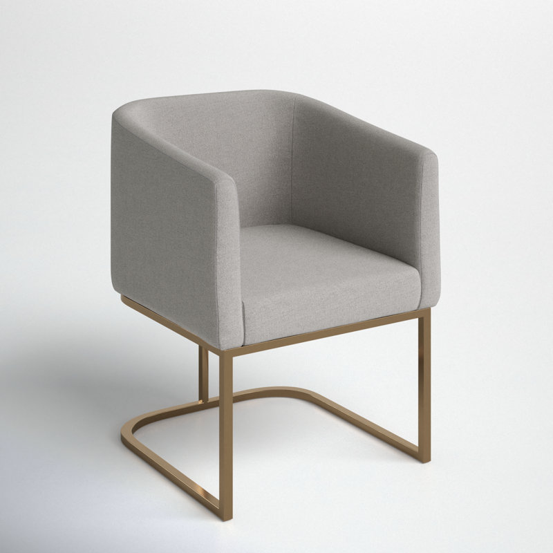 Echo Upholstered Dining Chair, Light Gray