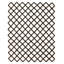Tapis crème en soie tissé à plat à motif géométrique Risa
