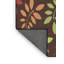 Laine tissée à la machine florale et polyester brun/vert/rouge Tapis décoratif-2141160622
