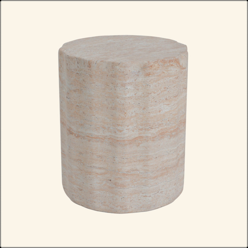 Outdoor/Indoor Lightweight Concrete Side Table