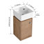 Ensemble de meuble-lavabo simple 12,07 po avec plateau en céramique Nittany