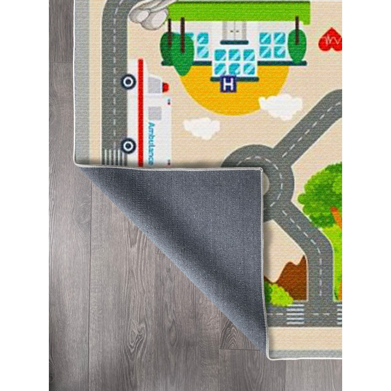 Tapis en coton à imprimé cachemire Ryann, Rectangle 2 pi 7 po x 4 pi 11 po