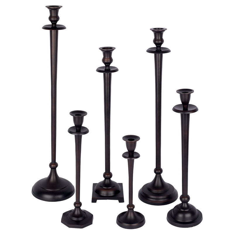 Bougeoir de table en acier inoxydable 11,5 po, Bronze