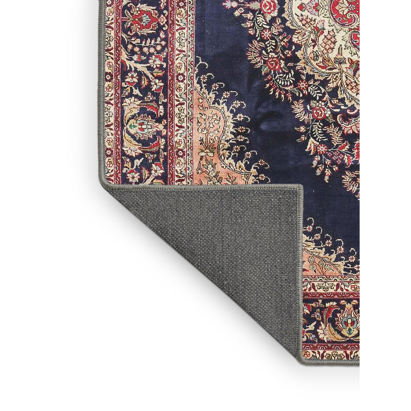 Tapis traditionnel brun/rouge/noir Hoellein, Rectangle 5 pi x 7 pi