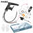 MASO Touchless Pull-Down Bathroom Sink Faucet, 2 Spray Modes, Temperature Display (°F), Motion Sensor, 360° Swivel, Single Handle, 1 or 3 Hole, Deck Plate, Vanity, Laundry & Bar,   Matte Black-126101714
