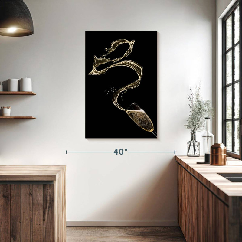 Yarlin Champagne Splash, 39" H x 26" W