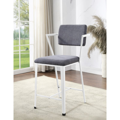 Ensemble de 2 chaises à hauteur de comptoir et dossier haut