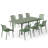 8- Person Outdoor Patio Dining Set With Extendable Rectangular Table-437373007